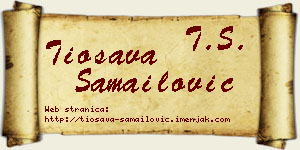 Tiosava Samailović vizit kartica